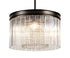 Burnaby Round Pendant /Semi Flush 5 Light Brown Oxide Small
