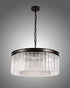 Burnaby Pendant/Semi Flush 8 Light Brown Oxide Medium
