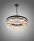 Burnaby Round Pendant/Semi Flush 10 Light Brown Oxide Large
