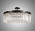 Burnaby Round Pendant/Semi Flush 10 Light Brown Oxide Large