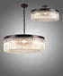 Burnaby Round Pendant/Semi Flush 10 Light Brown Oxide Large