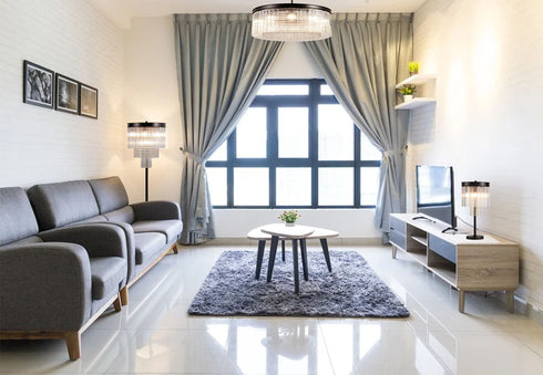 Burnaby Round Pendant/Semi Flush 10 Light Brown Oxide Large