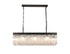 Burnaby Rectangular Pendant/Semi Flush 11 Light Brown Oxide