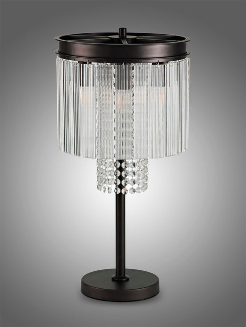 Burnaby Table Lamp 6 Light Brown Oxide