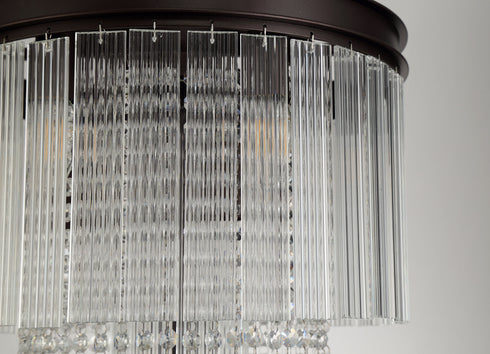 Burnaby Table Lamp 6 Light Brown Oxide