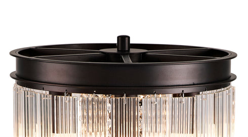 Burnaby Table Lamp 6 Light Brown Oxide