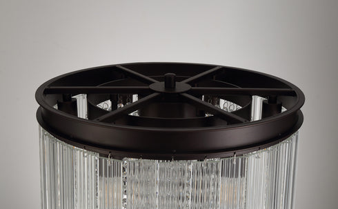 Burnaby Table Lamp 6 Light Brown Oxide