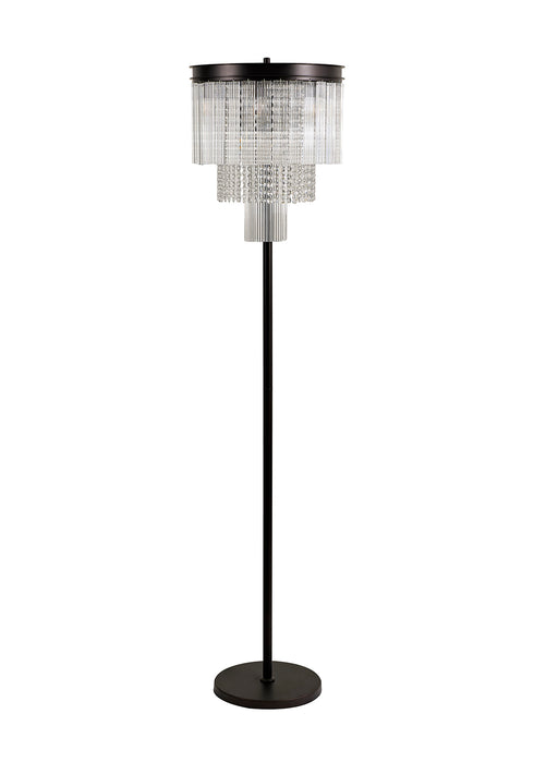 Burnaby Floor Lamp 9 Light Brown Oxide