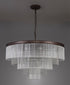 Burnaby 3 Tier Round Pendant 27 Light Brown Oxide Large