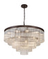 Burnaby 3 Tier Round Pendant 27 Light Brown Oxide Large