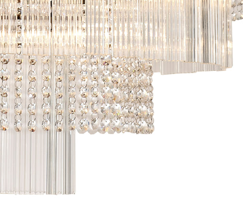 Burnaby 3 Tier Round Pendant 27 Light Brown Oxide Large