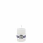 Rustic Pillar White Candle