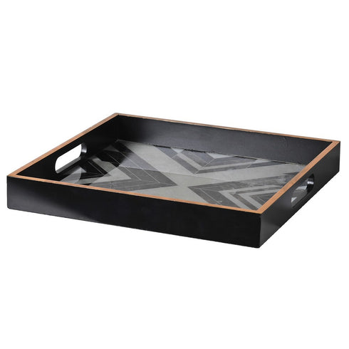 Marble Geometric Square Tray