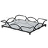 Black Rectangular Glass Tray