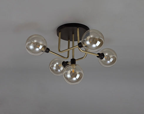 Delian Flush Ceiling 5 Light