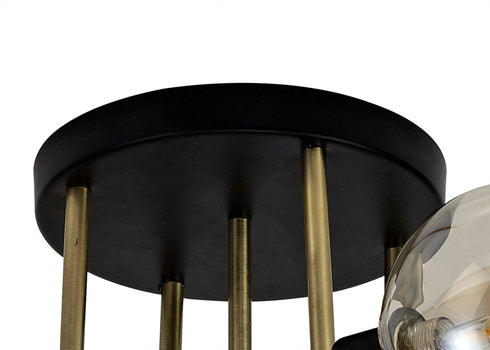 Delian Flush Ceiling 5 Light