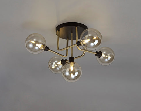 Delian Flush Ceiling 5 Light
