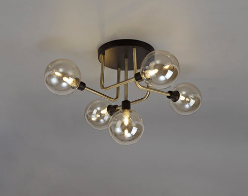 Delian Flush Ceiling 5 Light
