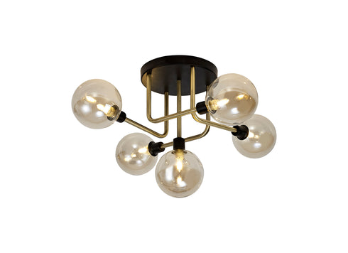 Delian Flush Ceiling 5 Light