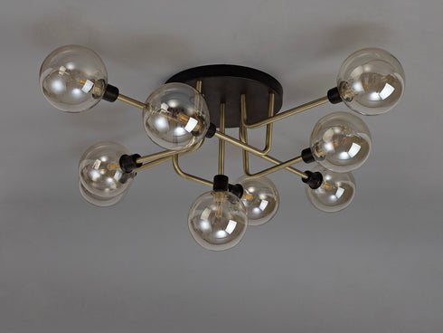 Delian Flush Ceiling 9 Light