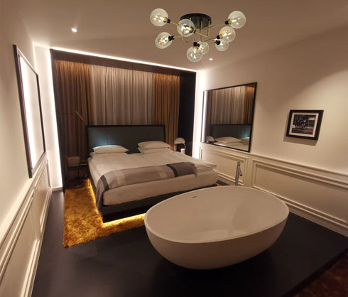 Delian Flush Ceiling 9 Light