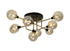 Delian Flush Ceiling 9 Light