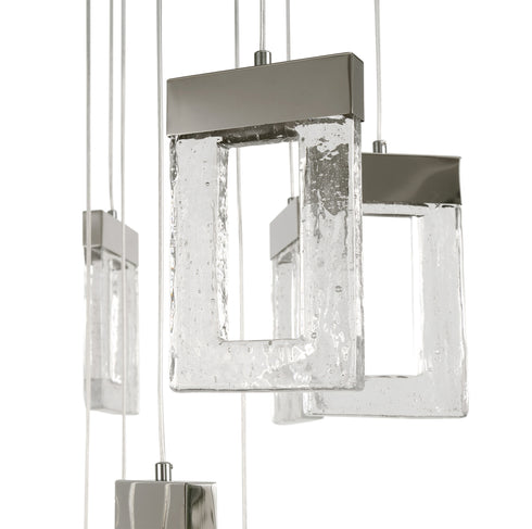 Edison Pendant 21 Light Polished Chrome 5m