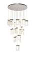 Edison Pendant 21 Light Polished Chrome 5m