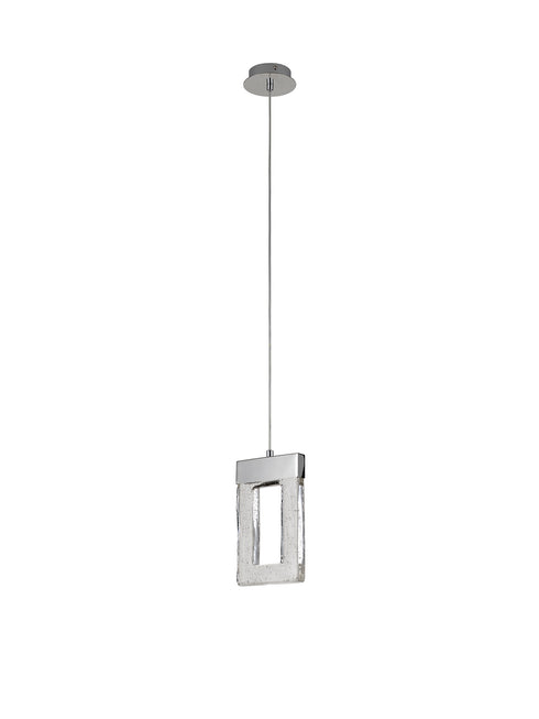 Edison Pendant 1 Light Polished Chrome 2m