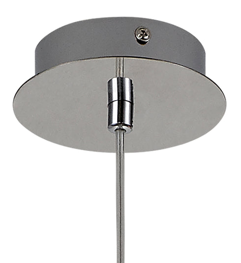 Edison Pendant 1 Light Polished Chrome 2m