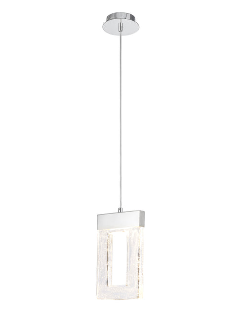 Edison Pendant 1 Light Polished Chrome 2m