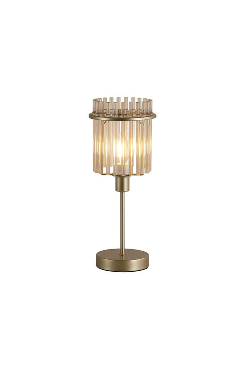 Swiss 1 Light Table Lamp - Gold & Champagne