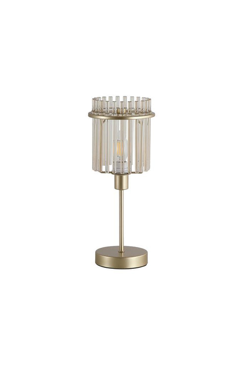 Swiss 1 Light Table Lamp - Gold & Champagne