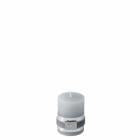 Rustic Pillar Candle Light Grey