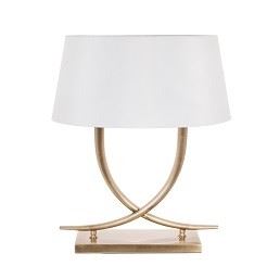 Horns Antique Brass Table Lamp