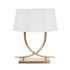 Horns Antique Brass Table Lamp