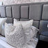 Grande Capri Plush Silver Bed