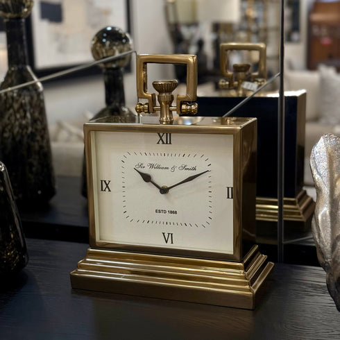 Brass Art Deco Mantel Clock