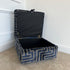 Navy Key Chain Ottoman Footstool