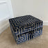 Navy Key Chain Ottoman Footstool