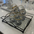 Black Rectangular Glass Tray