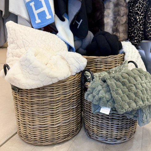 Set of 3 Large Wicker Baskets