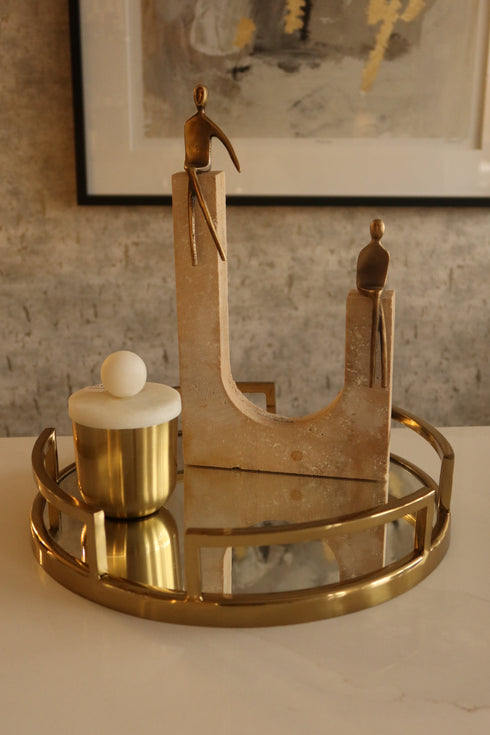 Gold Lidded Canister
