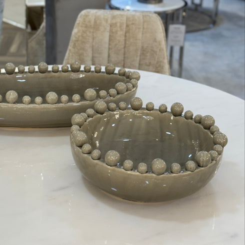 Grey Bobble Bowl