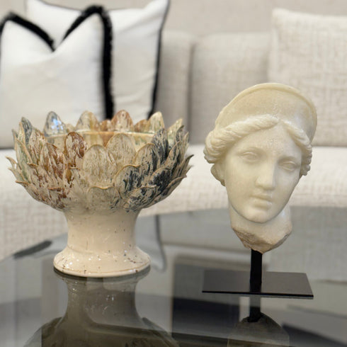 Cream Marble Face Ornament