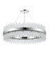 Kade Pendant Round Nickel - Clear Glass