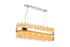 Kade Pendant Oblong Nickel - Amber Glass