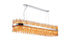 Kade Pendant Oblong Nickel - Amber Glass