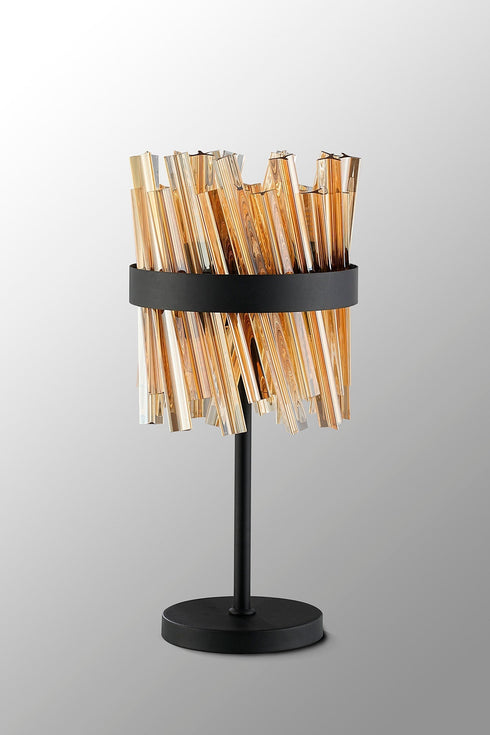 Kade Table Lamp 6 Light - Satin Black