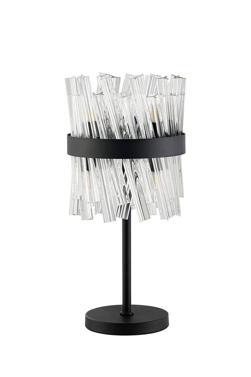 Kade Table Lamp 6 Light - Satin Black